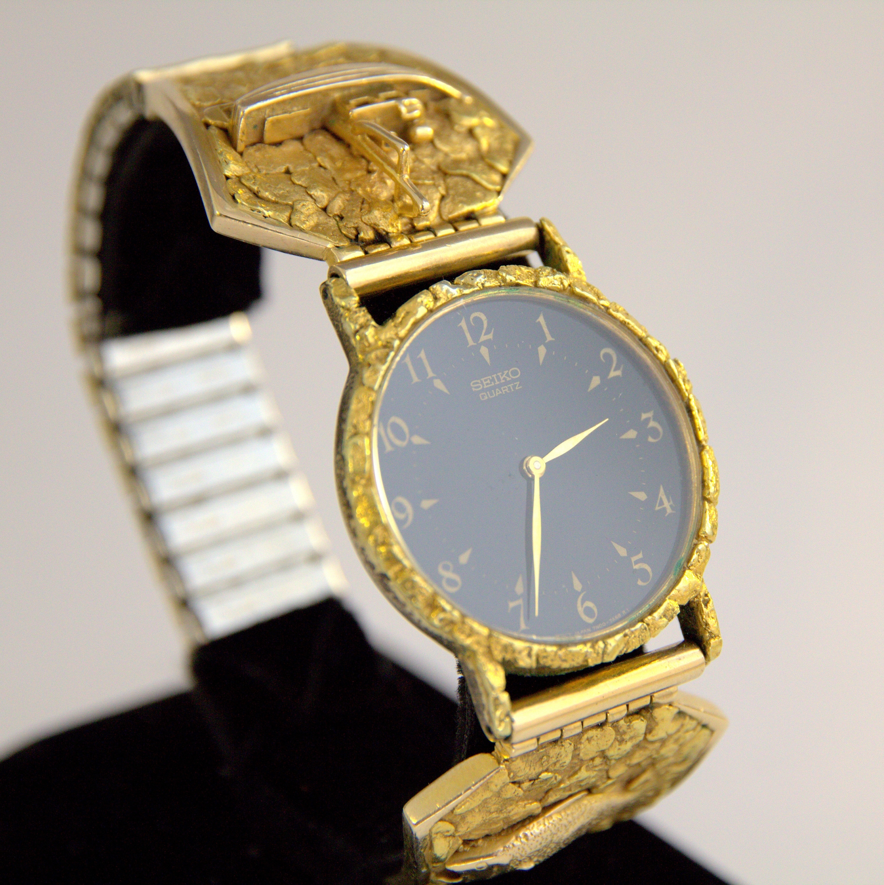 Seiko L&L Alaskan 10K and 24K Gold Nugget Wrist Watch Fish - Etsy