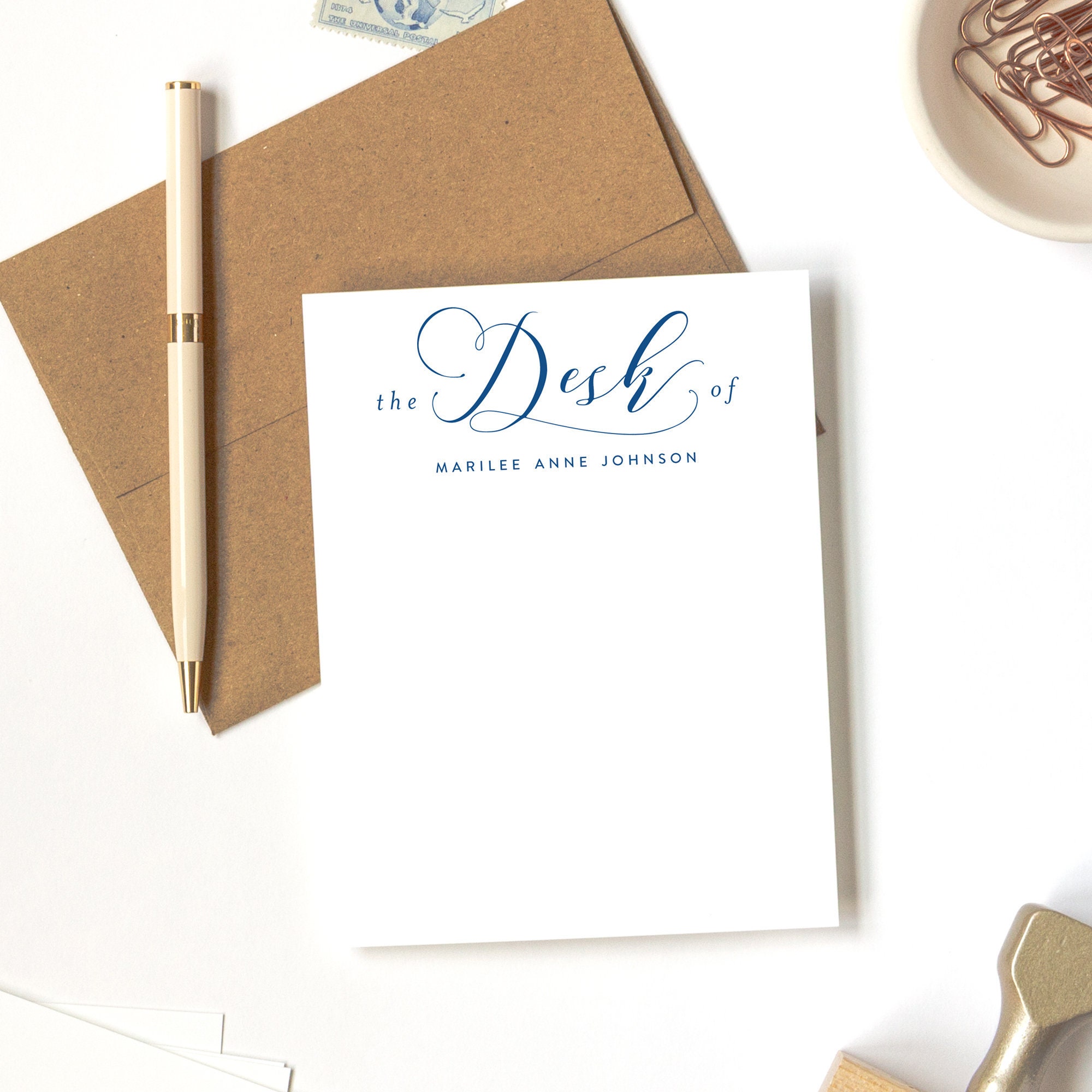 From The Desk Of Stationary Personalized Personalized Etsy