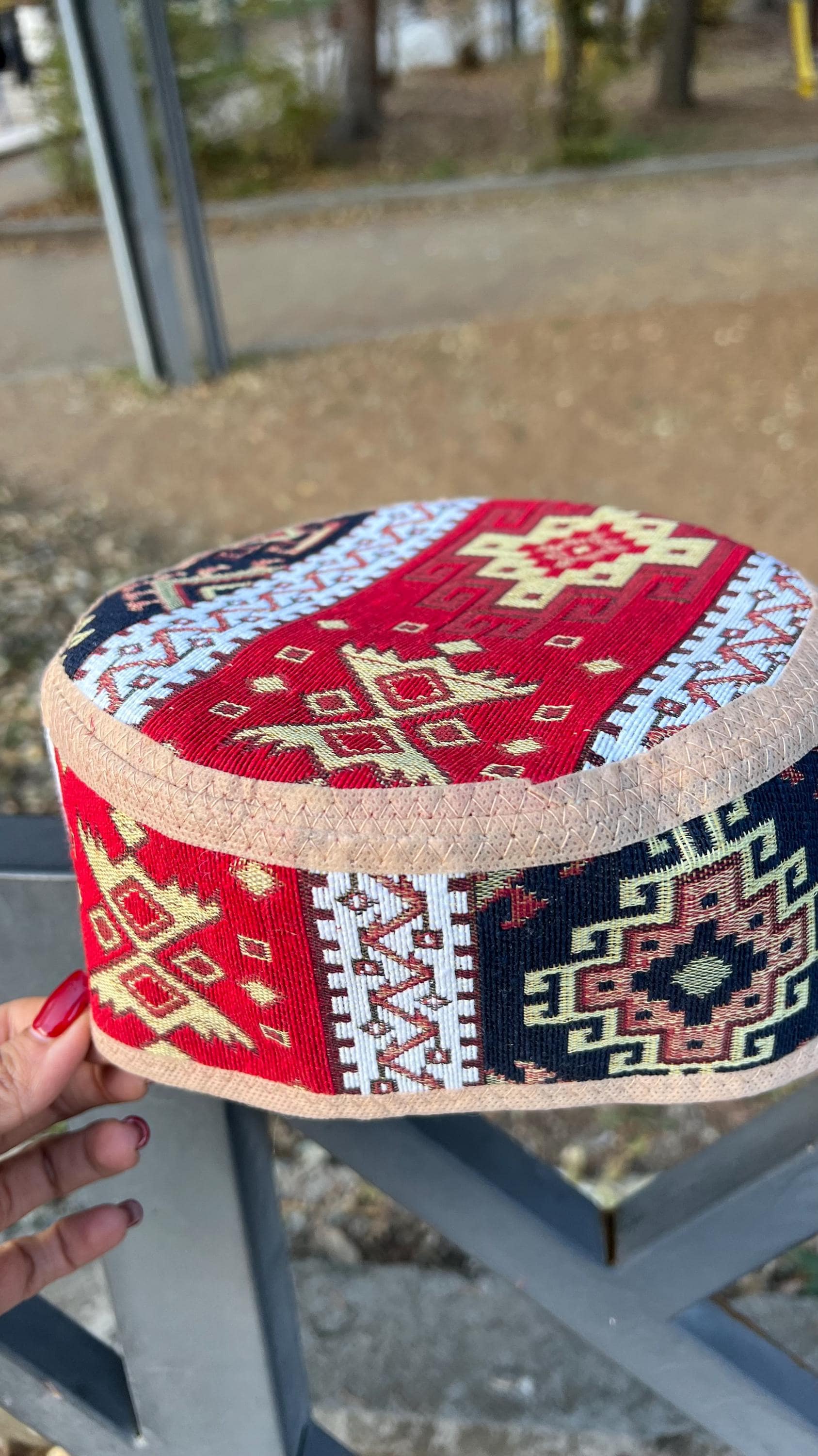 Armenian handpainted hat Armenian traditional skull cap- arakhchi - Chinarmart main image 3
