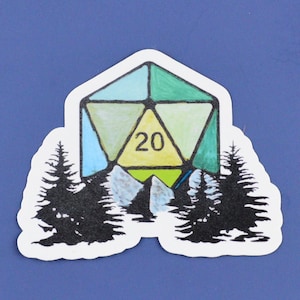 A Hunter's Journey vinyl sticker, DnD TTRPG Ranger Rogue laptop decal, Dungeon Game Master die cut label, water bottle notebook decor