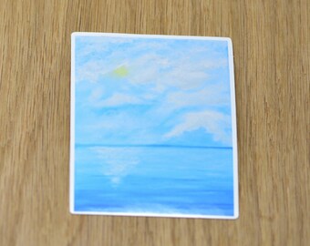 Ocean landscape vinyl sticker