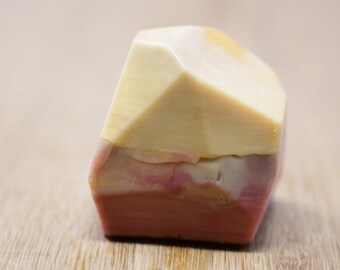 3-D Crystal lotion bar, massage bar, Shea and Cocoa butter lotion bar