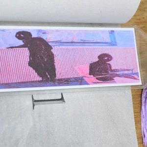 Shadows of the past bookmark, creepy spirit page holder with tassel, spooky Halloween book accessory