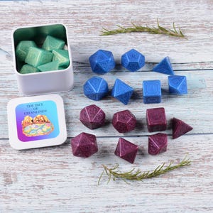 The Dice of Cleanliness soap bars, hand body 3-D soap, dungeons and dragons gift for him, critical roll fail DM GM board game fantasy gifts