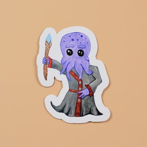 Écorcheur des esprits pour compagnon de donjon, autocollant vinyle Eldritch Warlock, autocollant ttrpg, étiquette de bouteille d'eau étanche pour ordinateur portable