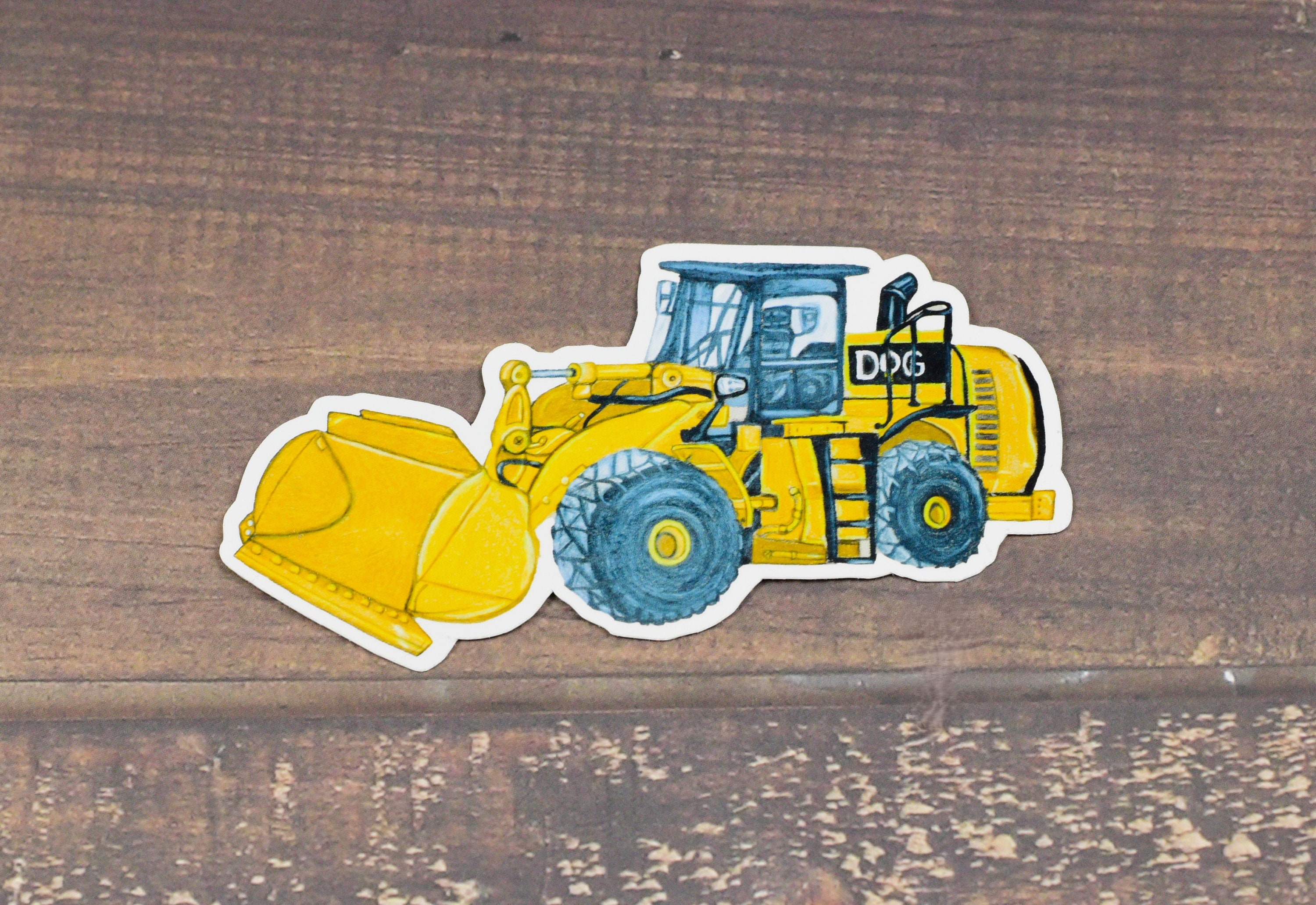 Front-end Loader Construction Vehicle Vinyl Sticker - Etsy