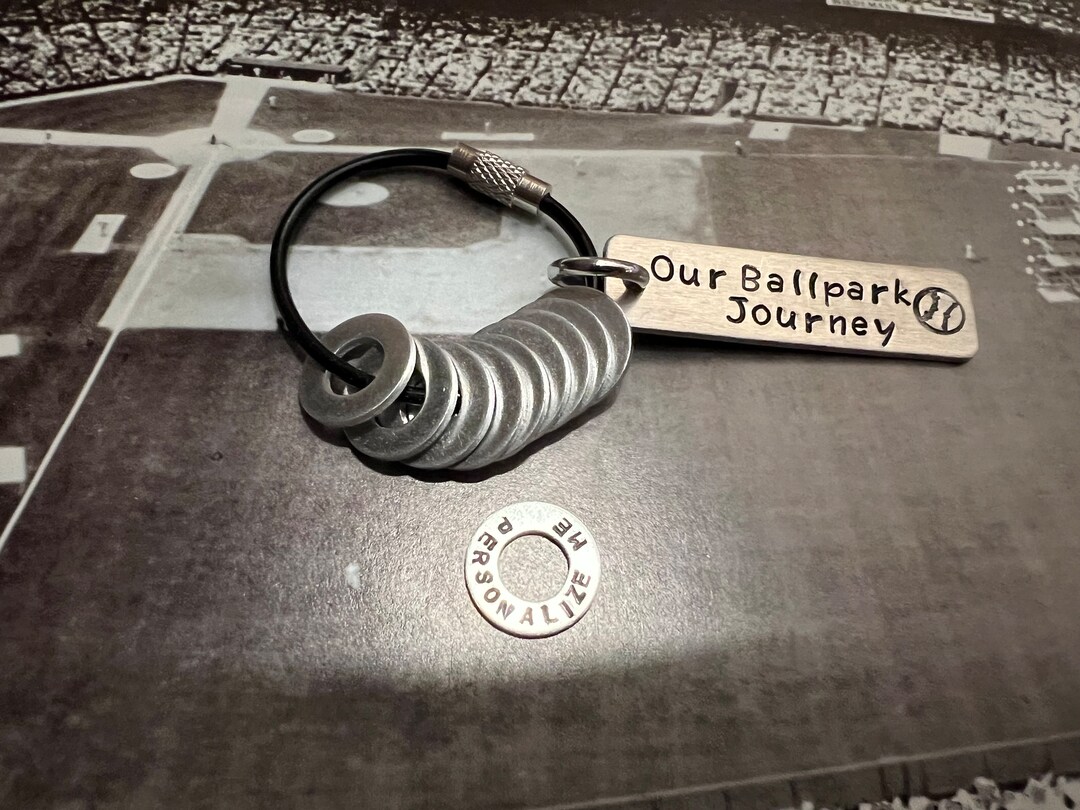 Baseball Stadium Ballpark Travel Token Keychain Etsy