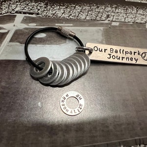 Baseball Stadium Ballpark Travel Token Keychain