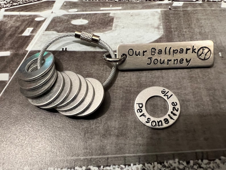Baseball Stadium Ballpark Travel Token Keychain Etsy