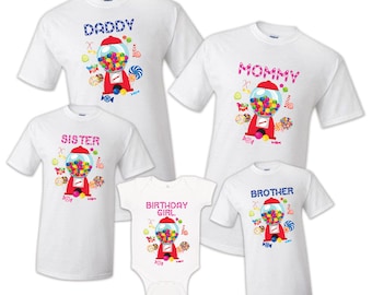 Candyland Candyland Birthday Matching T Shirts Party Family Kid Reunion Celebration Tee Shirt Mom Dad Sister