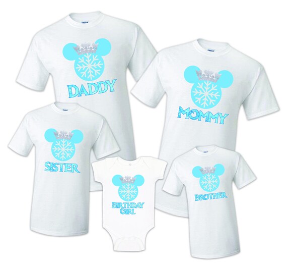 Frozen Minnie Matching T Shirt Family 