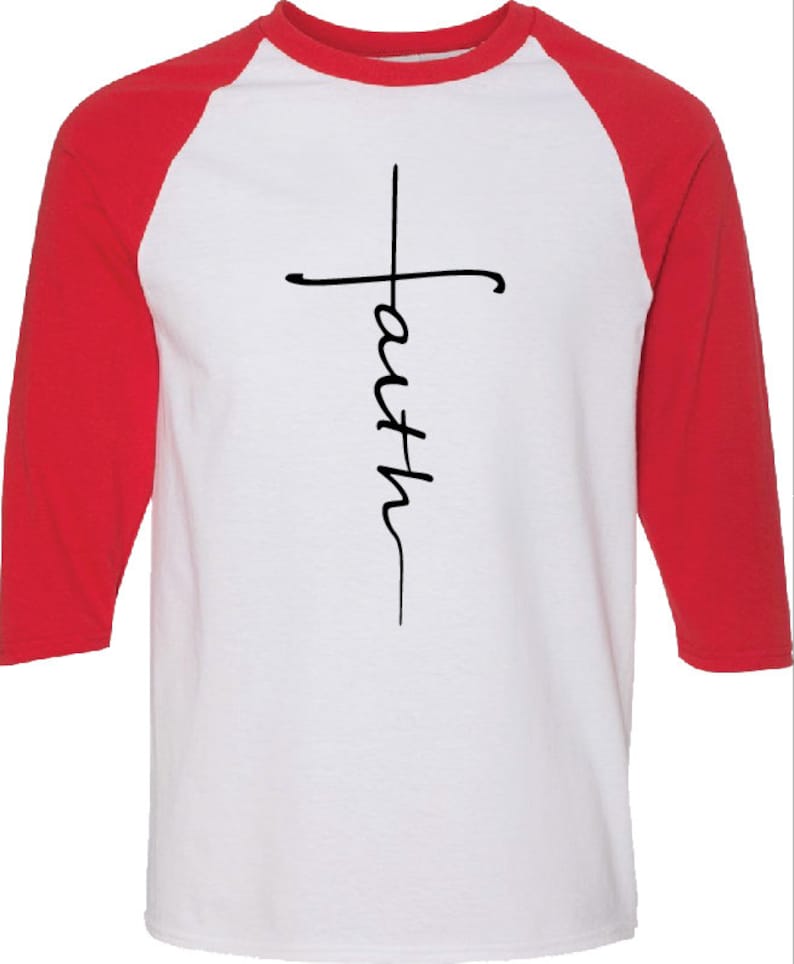 Faith T-shirt Jesus Christian Shirt Faith Shirt Vertical - Etsy