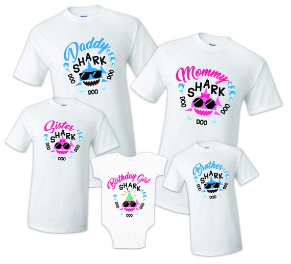 baby shark t shirts for family