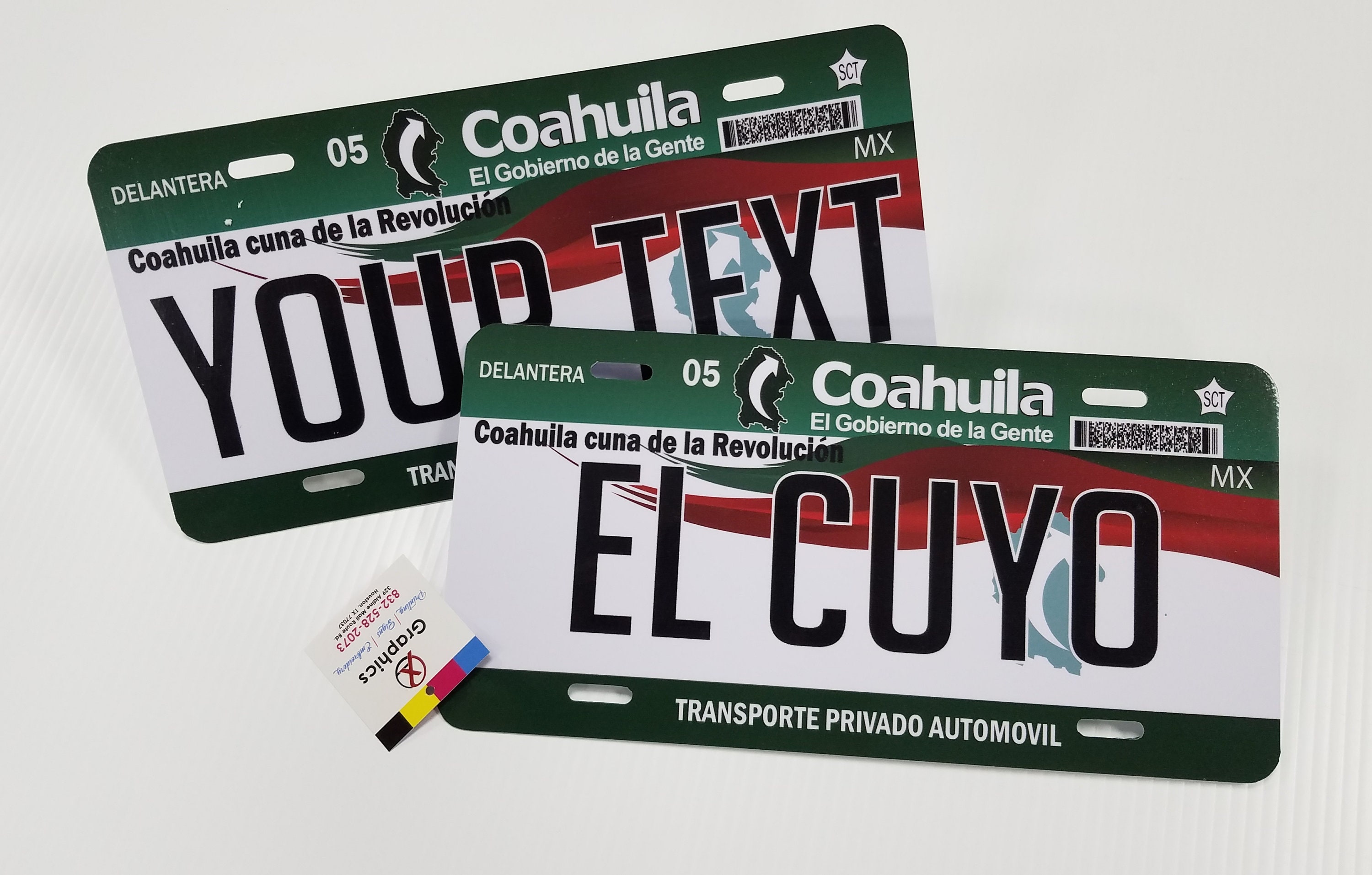 Coahuila Car Plate aluminum License Plate Mex COAH Mexico Etsy