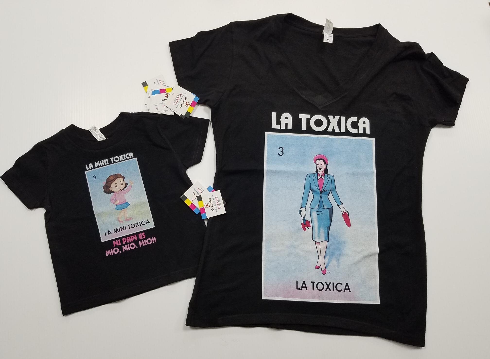 La Mini Toxica Tshirt Loteria Mexican Bingo Short Sleeve - Etsy