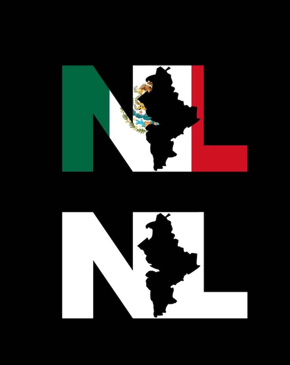 Nuevo Leon letters Decal Car Window Laptop Map Vinyl ...
