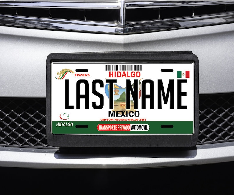 Hidalgo Car Plate aluminum License Plate Mex HGO Mexico State Etsy.de