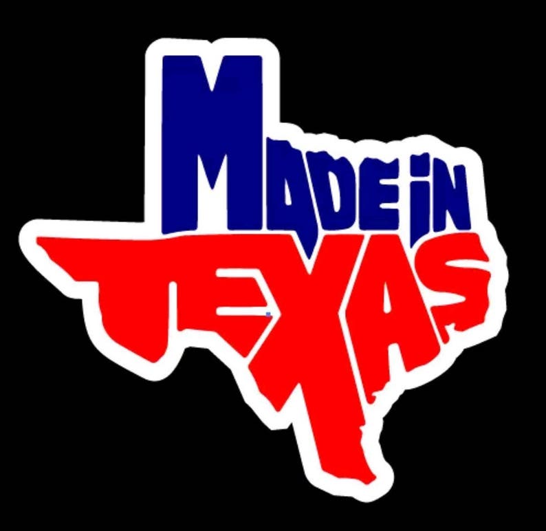 Made in Texas Decal Car Window Laptop Map Vinyl Sticker TX Etsy