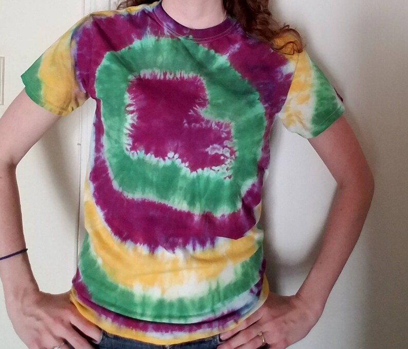 mardi gras tie dye shirts