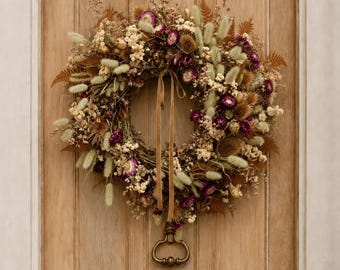 Wildwood Fall Dried Floral Wreath | Boho Home Decor | Cottagecore