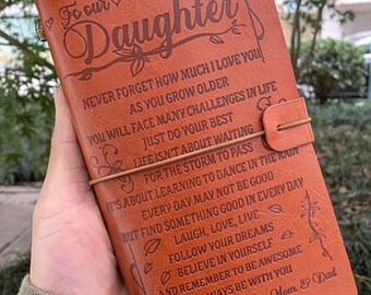 dad to daughter leather journal