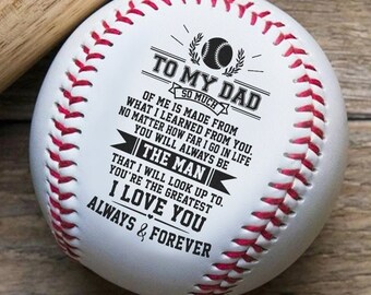 Fathers Day Baseball Etsy