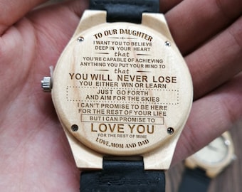engraved watch for daughter