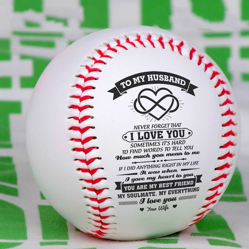 From Wife to My Husband Baseball Gift With Love Message to Etsy