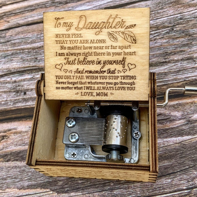 From MOM to Daughter Music Box Gift I Will Always Be There for Etsy