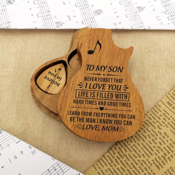 Guitar Pick Gift for Son From Mom Dad Gifts for Musician Guitar Player Inspirational Graduation Christmas Birthday Gifts Guitar Pick Gift for Son From Mom Dad Gifts for Musician Guitar Player Inspirational Graduation Christmas Birthday Gifts
