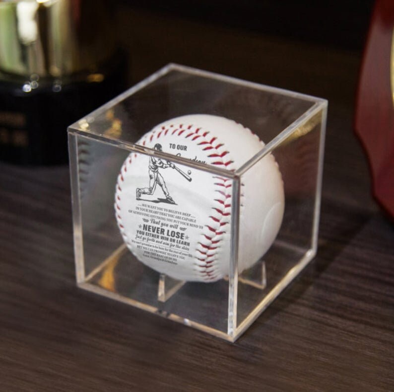 To Our Grandson Baseball Ball Gift From Grandma Grandpa Etsy