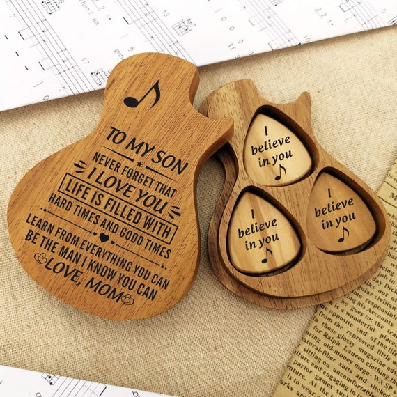 Guitar Pick Gift for Son From Mom Dad Gifts for Musician Guitar Player Inspirational Graduation Christmas Birthday Gifts Guitar Pick Gift for Son From Mom Dad Gifts for Musician Guitar Player Inspirational Graduation Christmas Birthday Gifts