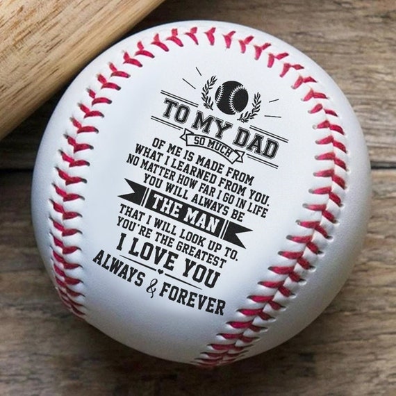 Aan mijn vader Honkbal cadeau ik hou van je van zoon dochter - Etsy