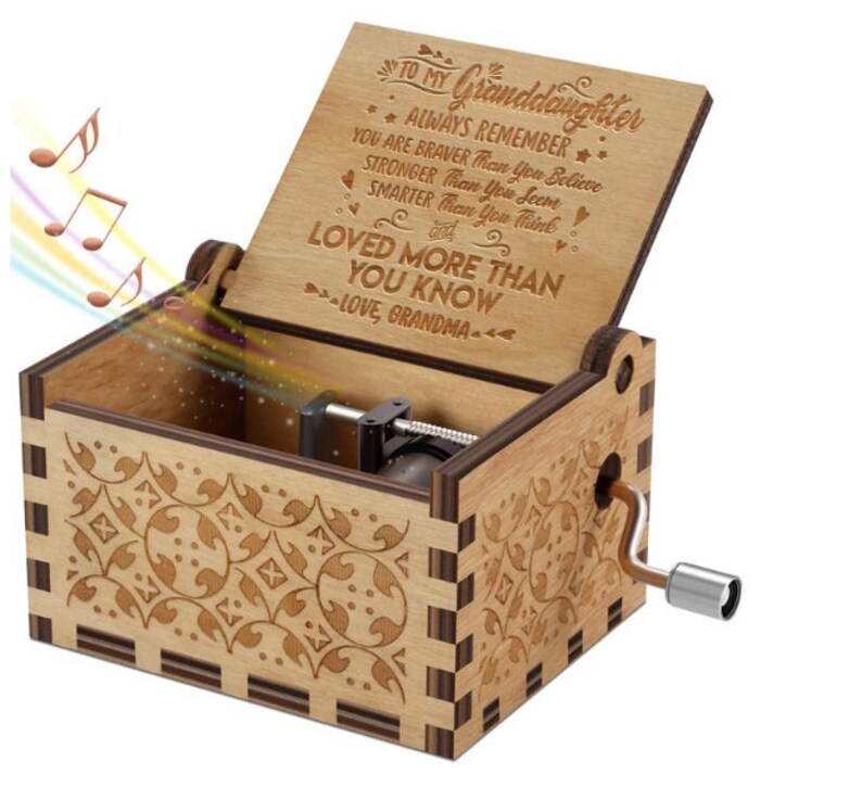From Grandma To Granddaughter Music Box Gift For