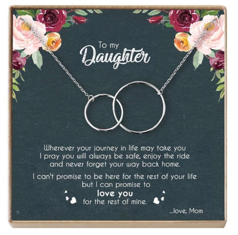 Mom To Daughter Necklace Jewelry Gift Love Mom To Daughter Forever Infinity Friendship Necklace For Xmas Birthday Wedding Christmas  Gifts
