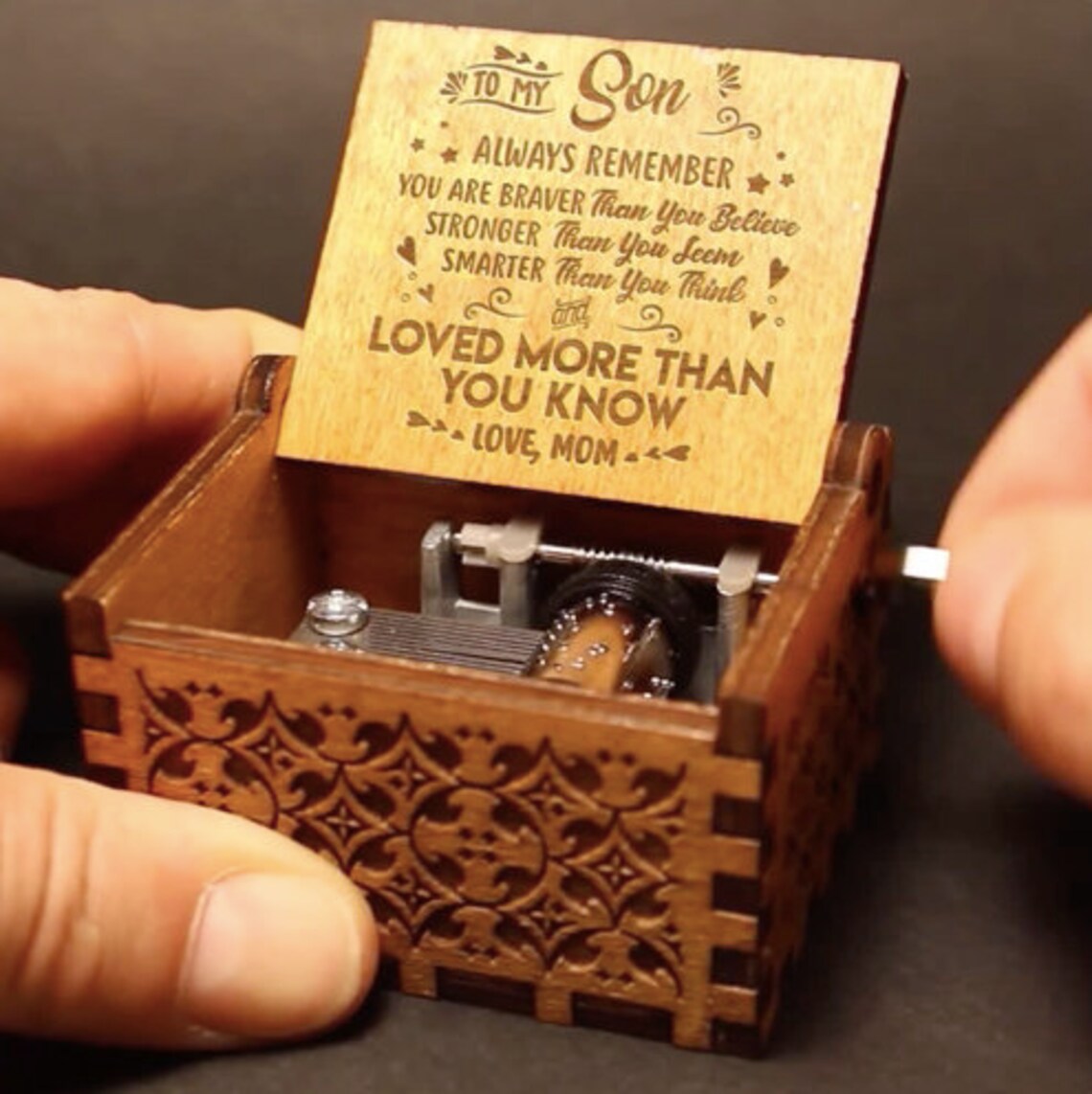 Music Box Gift To Son Loved More Than You Know You Are My Etsy