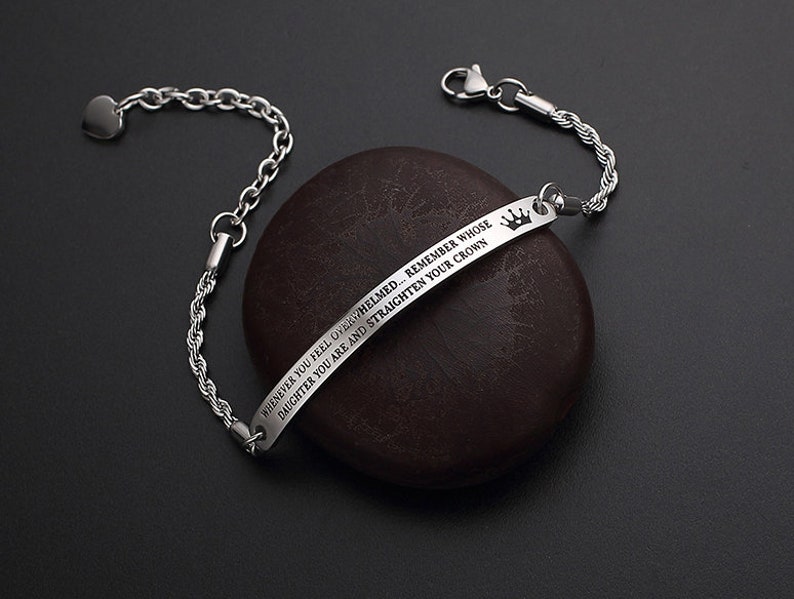 To Daughter Bracelet Jewelry Gift Love From Mom Dad To Daughter For Birthday Christmas Wedding Uni College Graduation Daughter Bracelet Gift