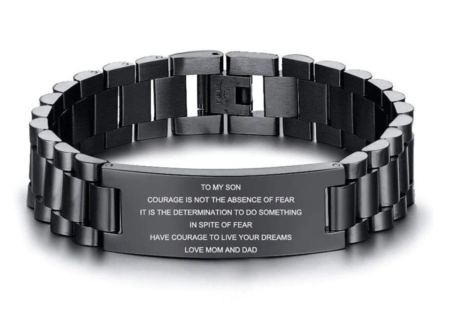 From Mom Dad To Son Bracelet Jewelry Gift Wristband Love From | Etsy