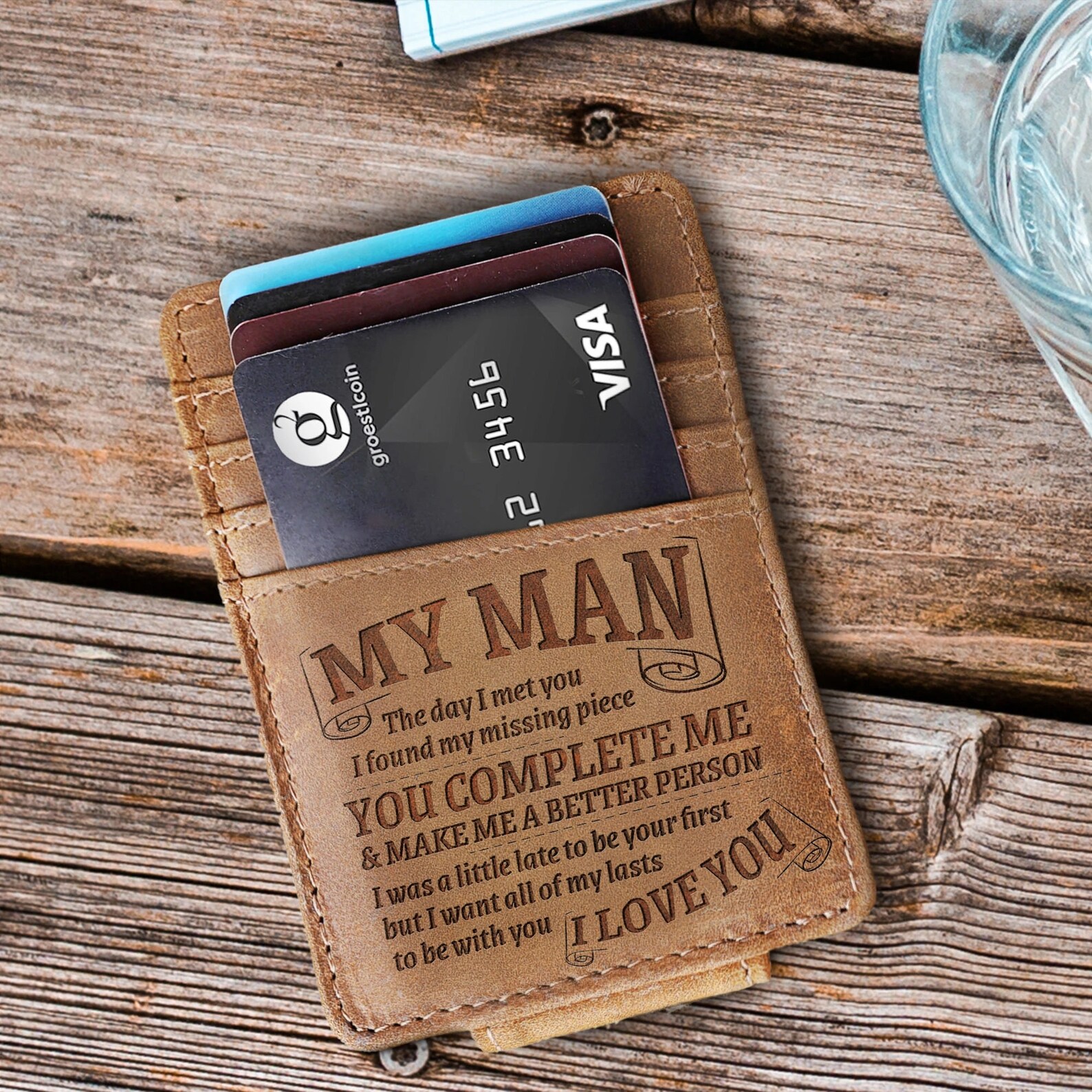 From Girlfriend to My Boyfriend Wallet Valentine Gift Love Etsy