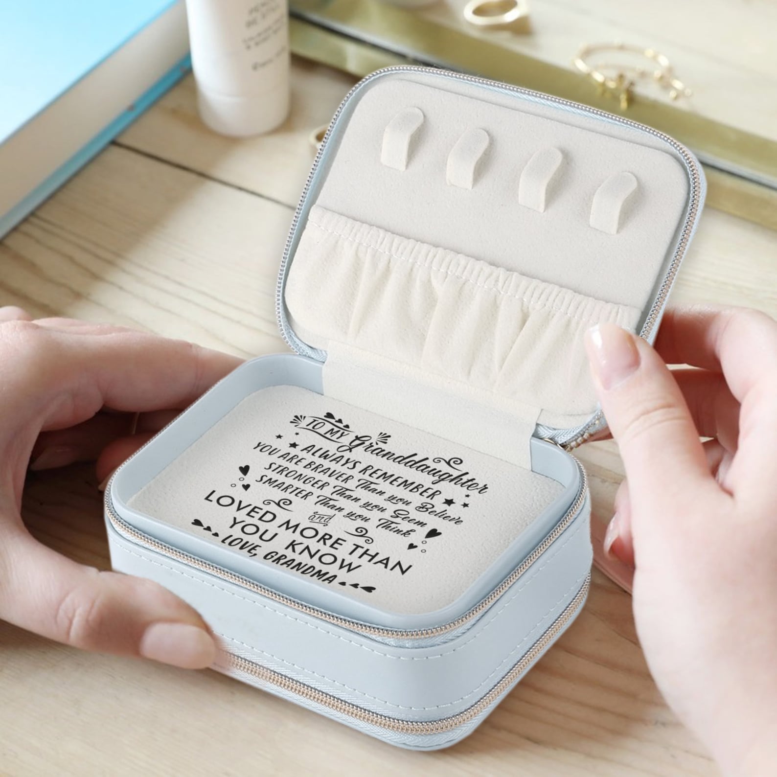 Customized Granddaughter Jewelry Box Gift From Grandma to Etsy