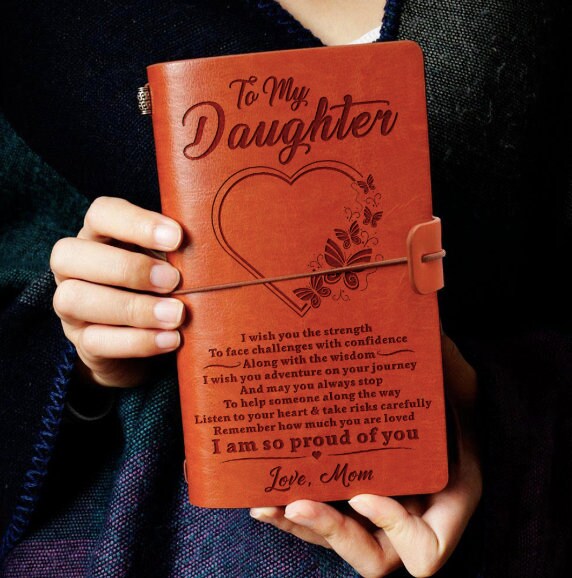 To My Daughter I Am So Proud Of You Heart Melting Journal Gift Etsy