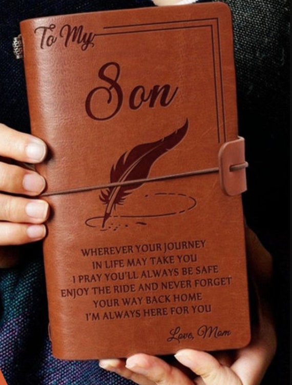 From Mom To My Son Journal Gift I M Always Here For You Etsy