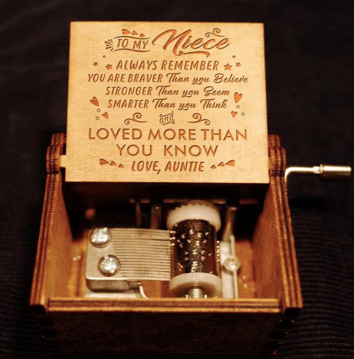 Niece Gift To My Niece Music Box Gift From AuntieLoved You Etsy