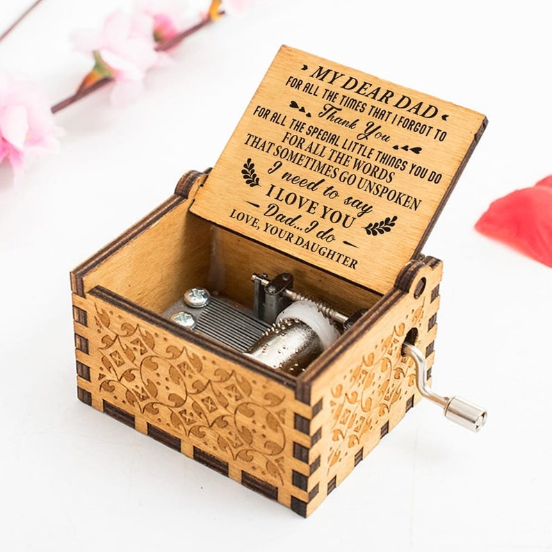 Father/'s Day Gift For DAD From Daughter To DAD Music Box Gift For Birthday Anniversary Wedding Christmas Father/'s Day Daughter To Dad Gift