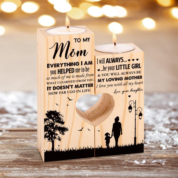 MUMMY I Love You Tea Light Holder Mother’s day gift birthday mothers present 