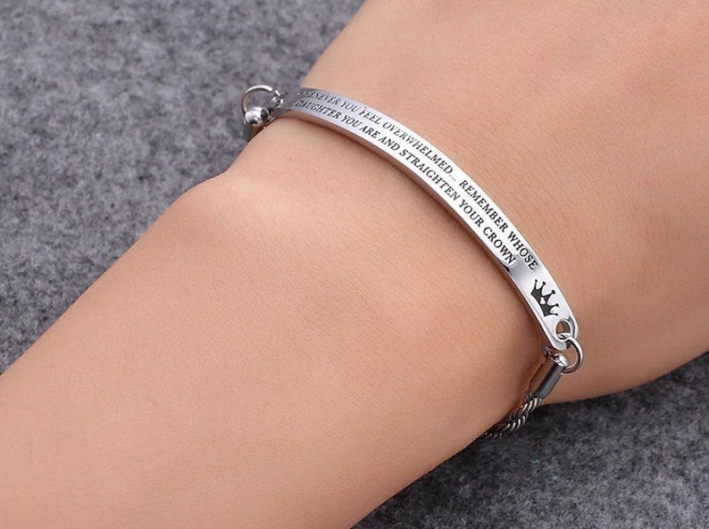 To Daughter Bracelet Jewelry Gift Love From Mom Dad To Daughter For Birthday Christmas Wedding Uni College Graduation Daughter Bracelet Gift