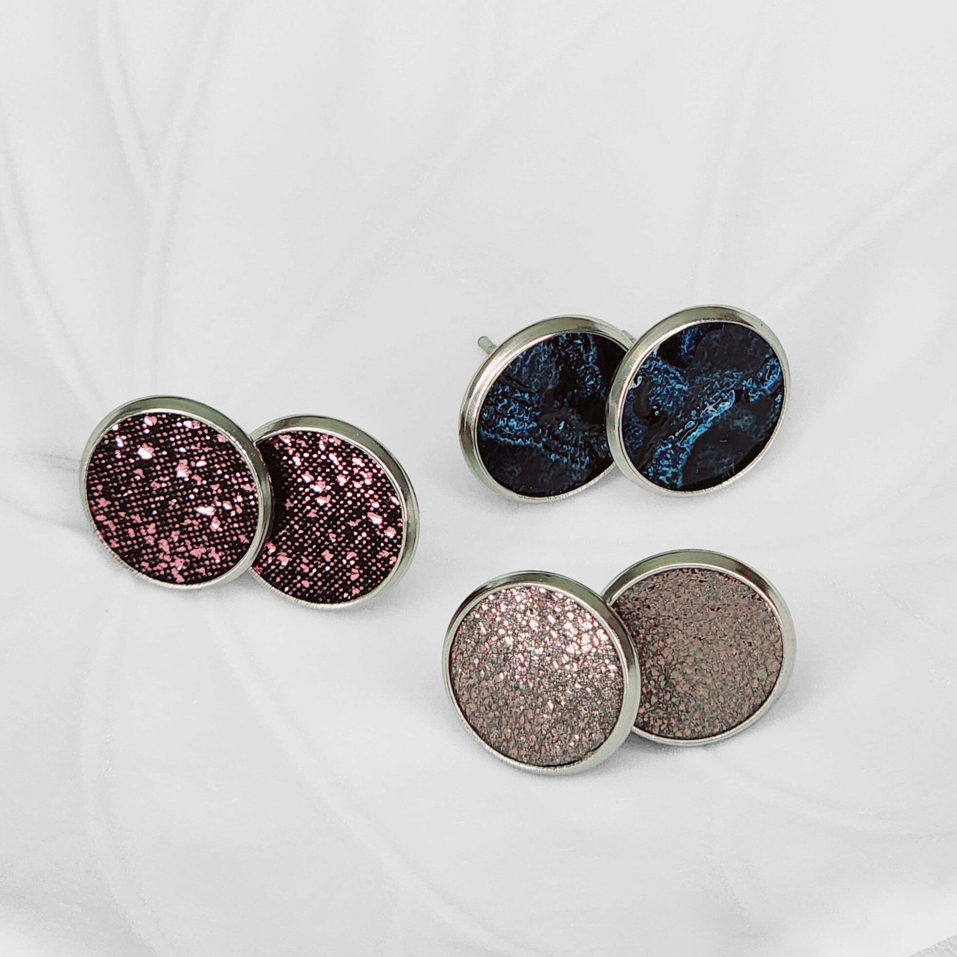 Stainless Steel Crown Bowtie Dragonfly Stud Earrings - Hypoallergenic Waterproof Jewelry