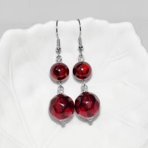Red Dangle Earrings | Statement Earrings | Fashion Earrings | Handmade Earrings