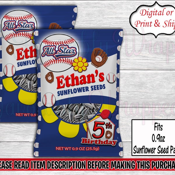 Baseball Seed Bag Etsy