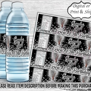 Sneaker Ball Water Label-Sneaker Ball Birthday-Sneaker Ball Party-Sneaker Ball Chip Bag-Sneaker Ball Decoration-Sneaker Ball Favors